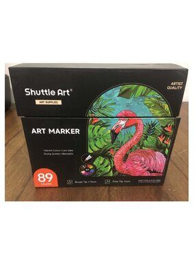 Shuttle Art Marker Set - 89 Colors Multicolor Palette
